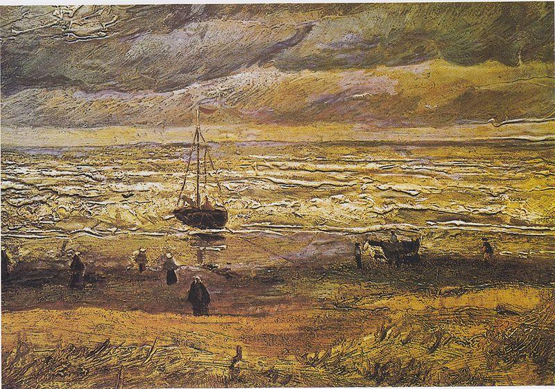 Vincent Van Gogh Scheveningen beach in stormy weather china oil painting image